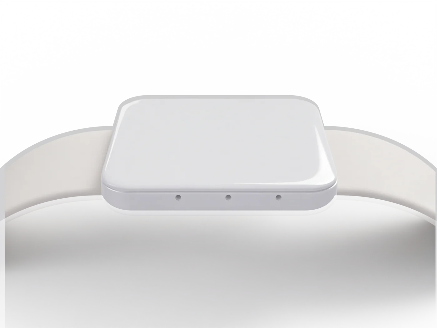 The long side of Boo with three tiny microphone holes.